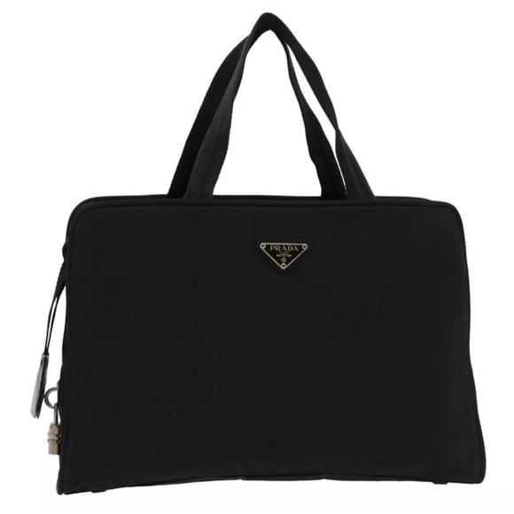 Prada Handbags - Prada | Authentic Tessuto Handle Calf Trim Nylon Bag/Briefcase